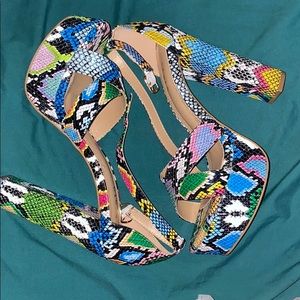 Snakeskin Heels